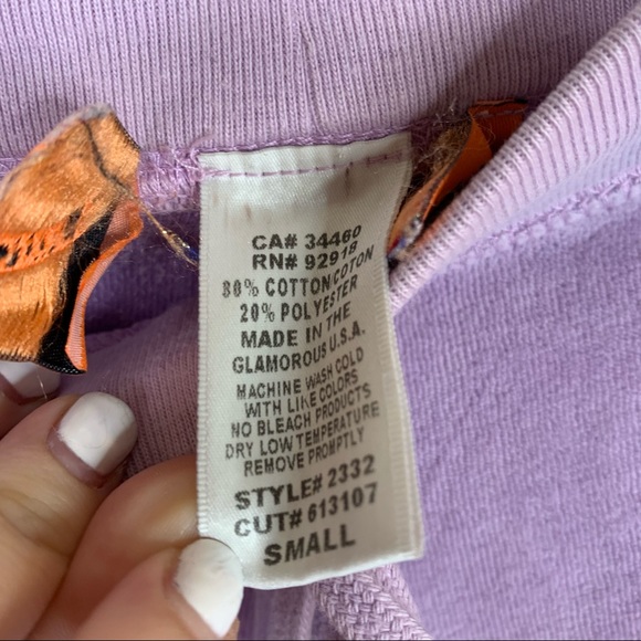 Juicy Couture Purple Velour Pants Size Small - Picture 3 of 7